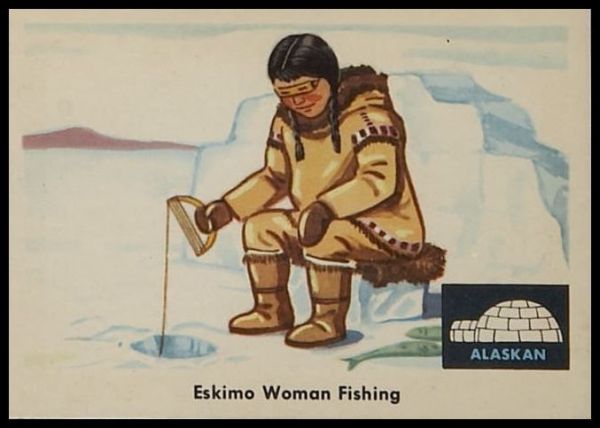 77 Eskimo Woman Fishing